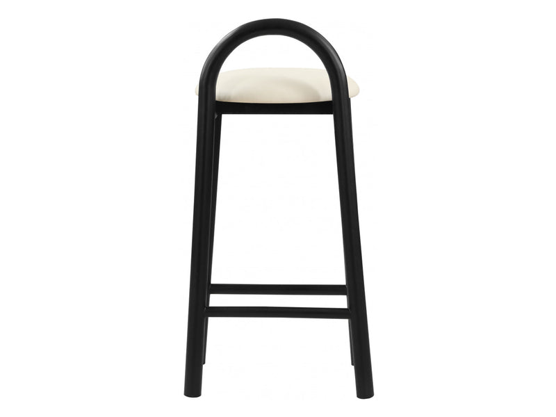 Calvin Faux Leather Bar Stool Black Leg (Set of 2)