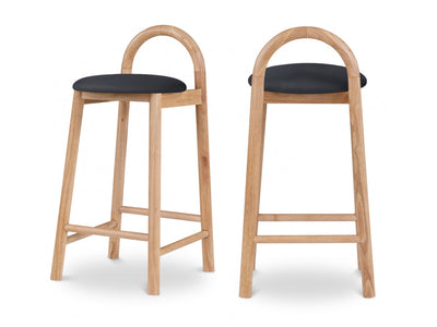 Calvin Leather Bar Stool (Set of 2)