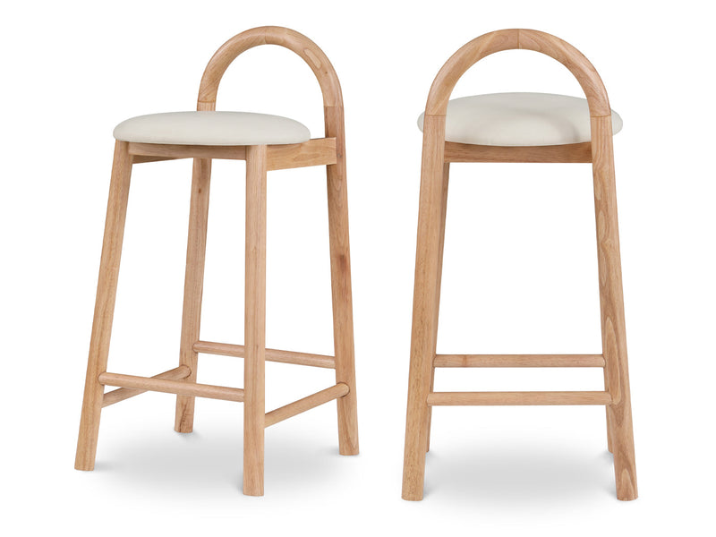 Calvin Leather Bar Stool (Set of 2)