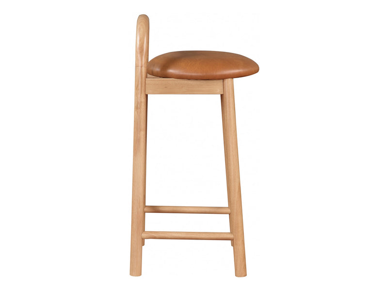 Calvin Leather Bar Stool (Set of 2)