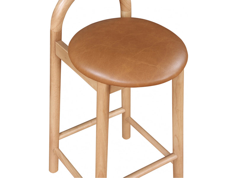 Calvin Leather Bar Stool (Set of 2)