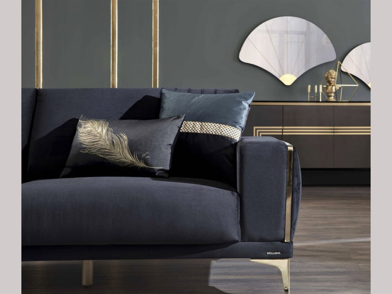 Carlino 90.5" Wide Square Arm Convertible Sofa