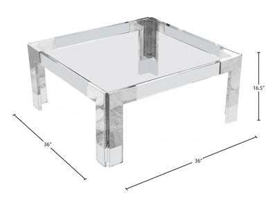 Casper 36" Wide Square Coffee Table