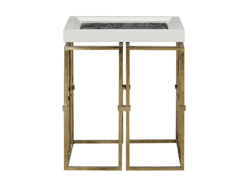 Lugano Como 23" Tall Side Table