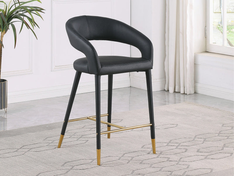 Destiny Leather Bar Stool (Set of 2)