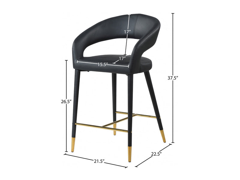 Destiny Leather Bar Stool (Set of 2)