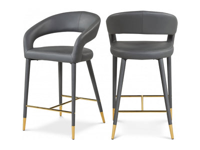 Destiny Leather Bar Stool (Set of 2)