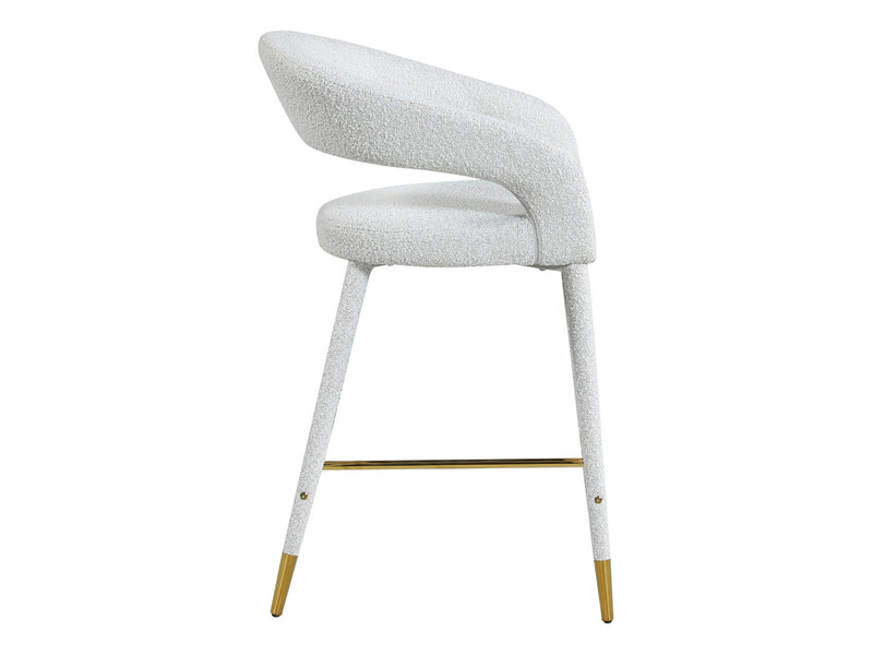 Destiny Boucle Fabric Bar Stool (Set of 2)