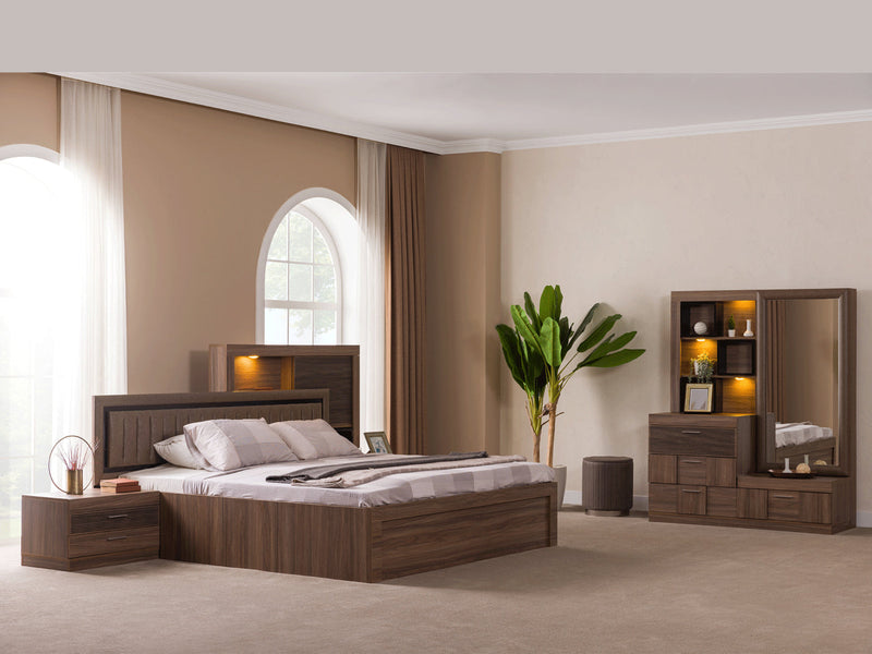 Lindo 55" Wide 4 Drawer Dresser With Mirror
