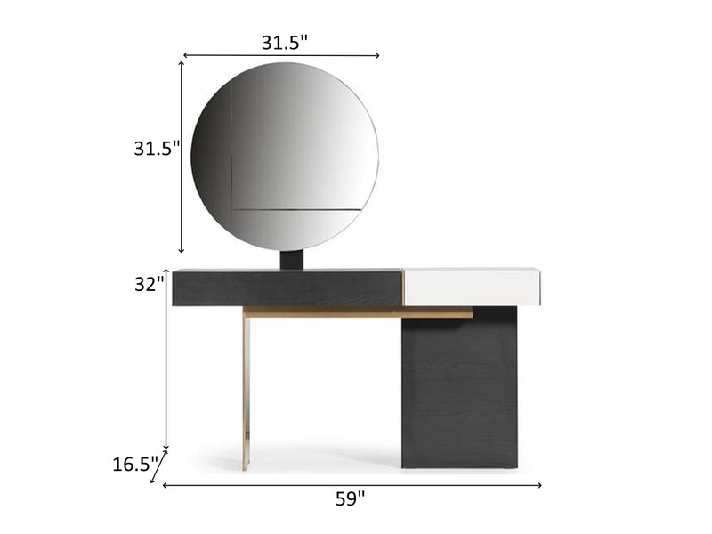 Etro 59" Wide Dresser With Mirror