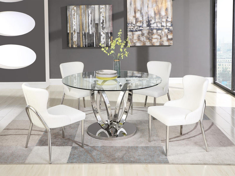 Evelyn 51" Wide Round Dining Table