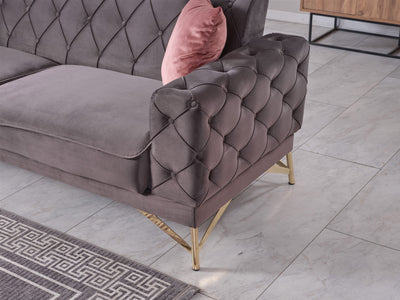 Fiesta 88.5" Wide Tufted Convertible Sofa