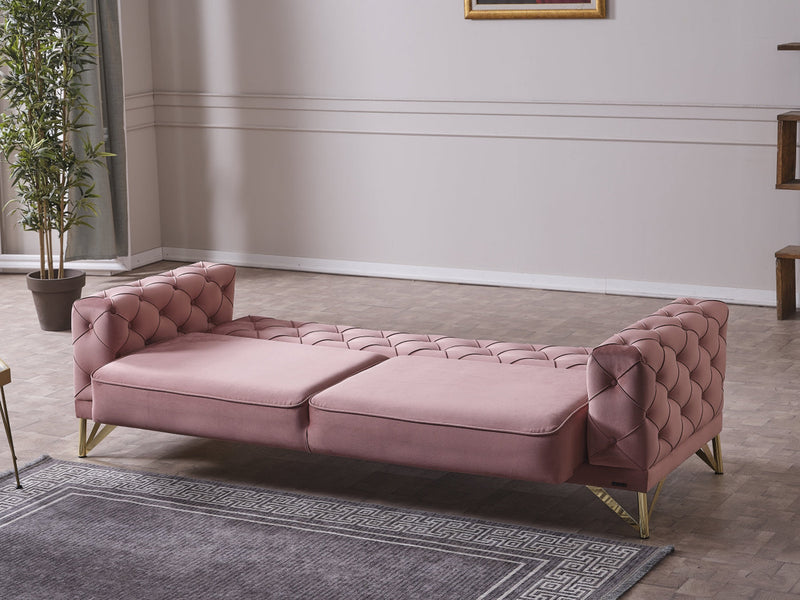Fiesta 88.5" Wide Tufted Convertible Sofa