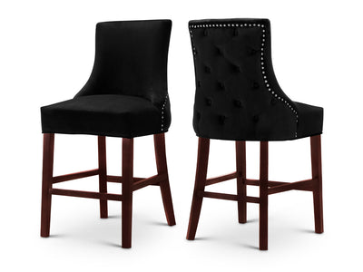 Hannah Velvet Bar Stool (Set of 2)