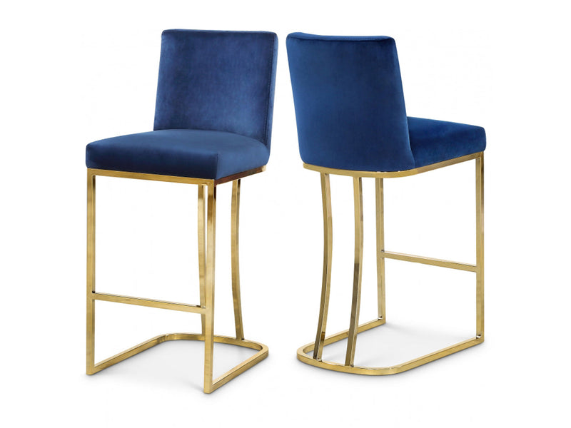 Heidi Velvet Bar Stool (Set of 2)