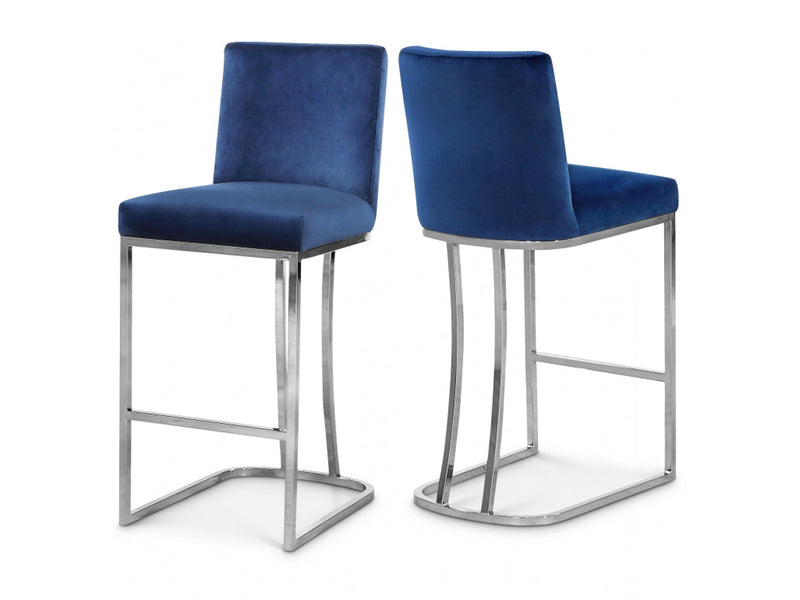 Heidi Velvet Bar Stool (Set of 2)