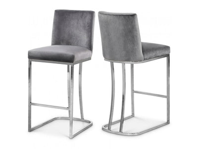 Heidi Velvet Bar Stool (Set of 2)