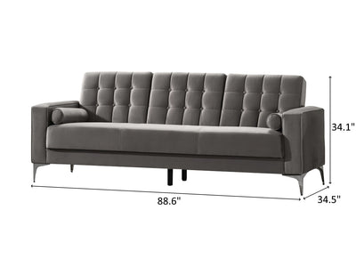 Hemera 88.6" Wide Tufted Convertible Sofa