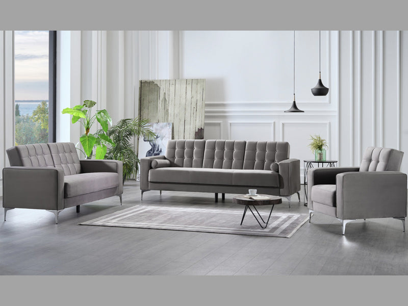 Hemera 88.6" Wide Tufted Convertible Sofa