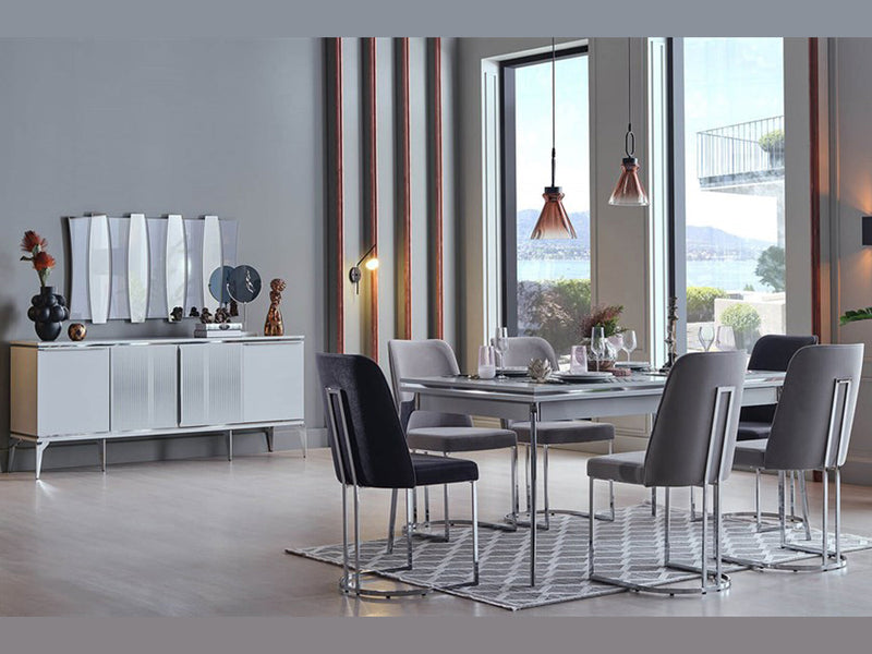 Loretto 80.3" Wide Extendable Dining Table