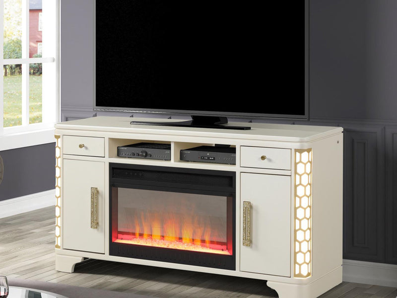 Jasmine TV Stand With Electric Fireplace