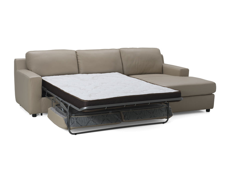 Jenny Premium 109.8" / 66.7" Wide Convertible Leather Sectional