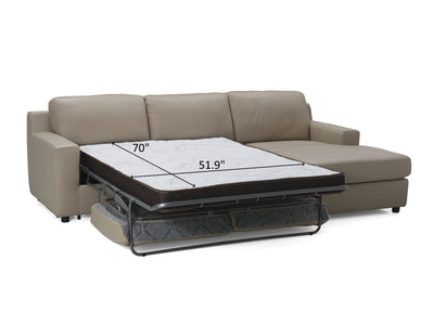 Jenny Premium 109.8" / 66.7" Wide Convertible Leather Sectional