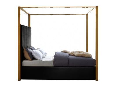 Jones Velvet Platform Bed