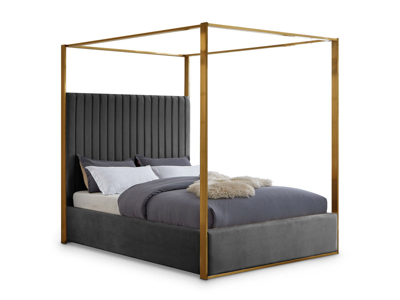 Jones Velvet Platform Bed