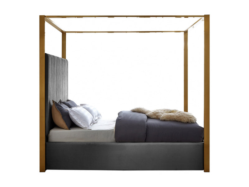 Jones Velvet Platform Bed