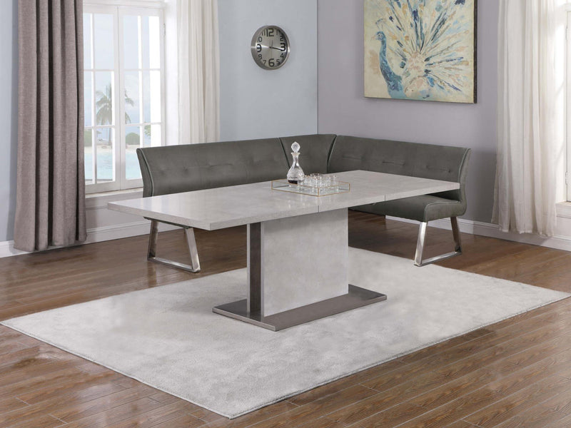 Kalinda 86.6" / 63" Wide Extendable Dining Table