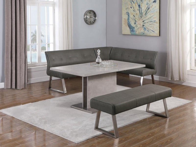 Kalinda 86.6" / 63" Wide Extendable Dining Table