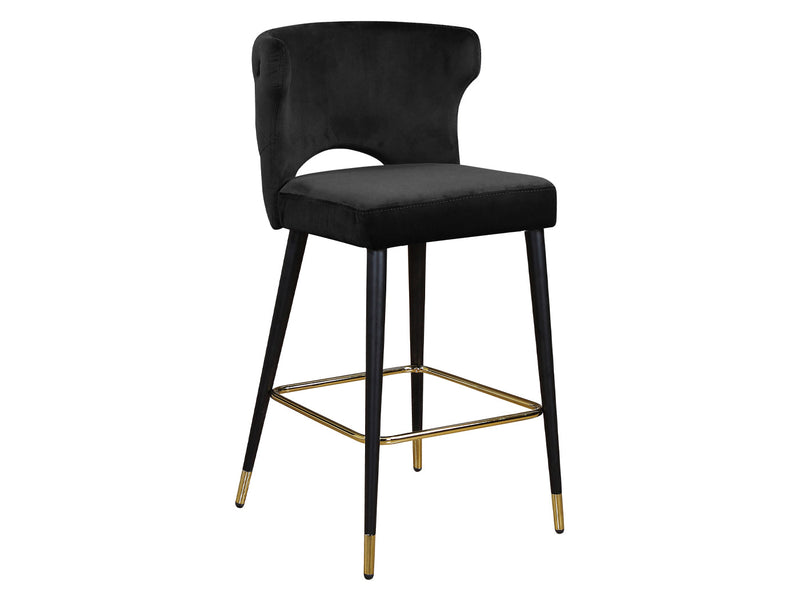 Kelly Velvet Bar Stool (Set of 2)