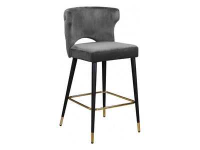 Kelly Velvet Bar Stool (Set of 2)