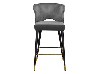 Kelly Velvet Bar Stool (Set of 2)