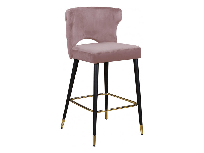 Kelly Velvet Bar Stool (Set of 2)