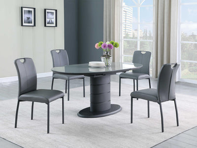 Kendra 70" / 55" Wide Extendable Round Dining Table