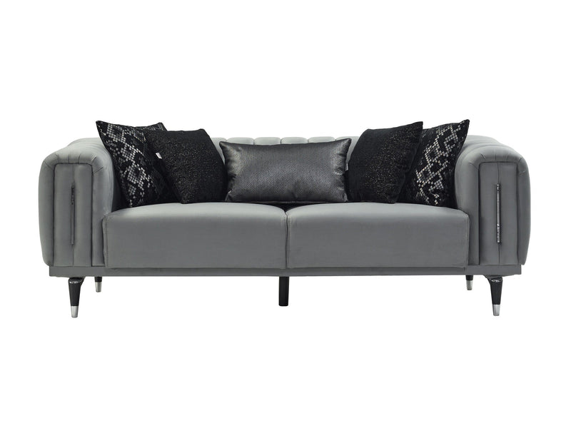 Keops 94" Wide Tuxedo Arm Extendable Sofa