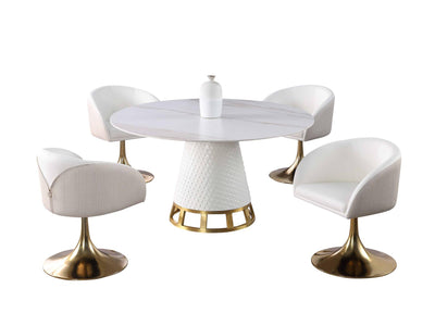 Khloe 55.1" Wide Round Dining Table