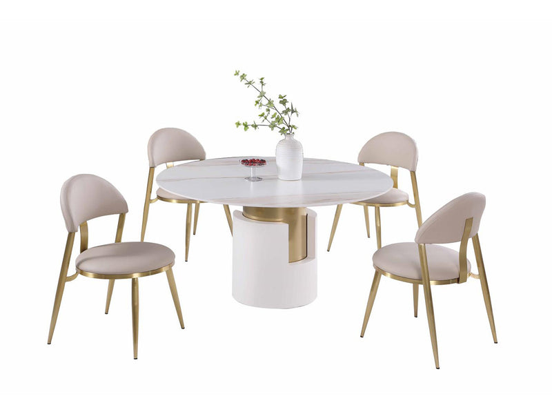 Kiana 55.1" Wide Round Dining Table