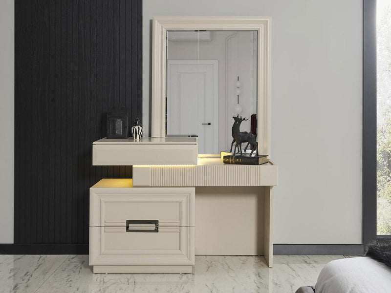 Lena 4 Drawer Dresser With Mirror