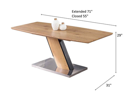 Lillian 71" / 55" Wide Extendable Dining Table