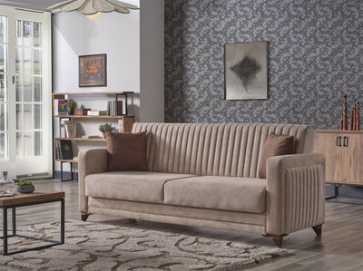 Line 87" Wide Square Arm Convertible Sofa