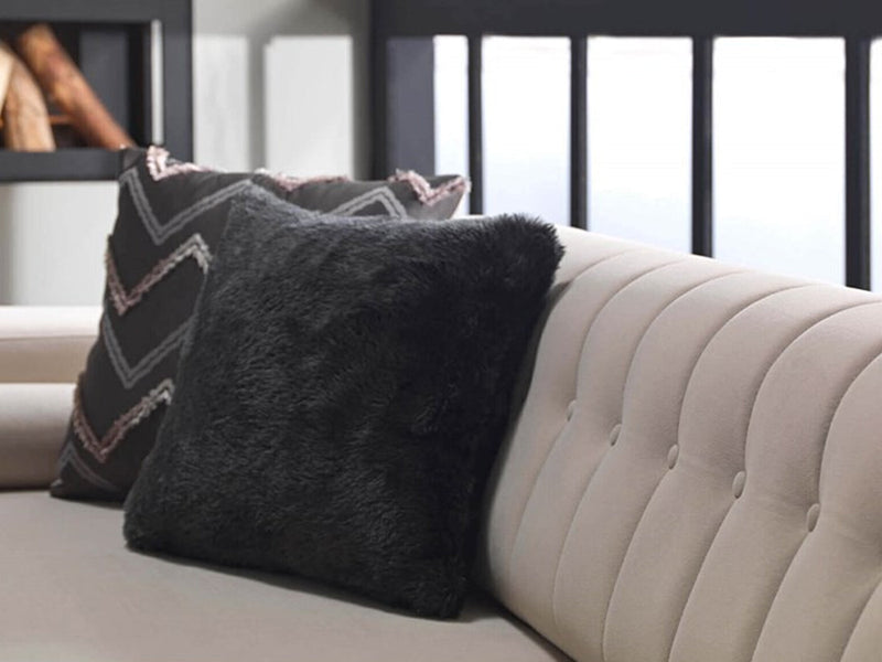 Loretto 90" Wide Square Arm Extendable Sofa