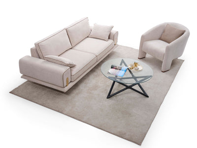 Luccas Gold Living Room Set