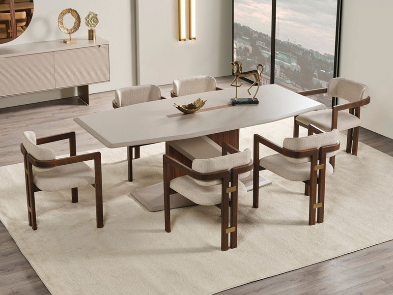 Luccak 6 Person Dining Room Set