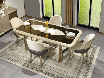 Madrid 79" Wide 6 Person Dining Table