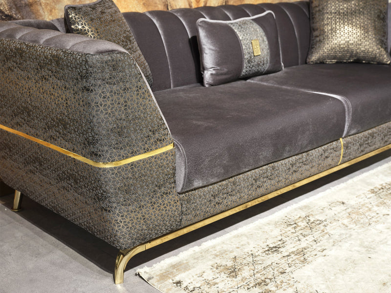 Madrid 93.7" Wide Tuxedo Arm Sofa