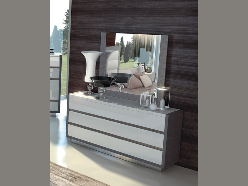 Mangano 65" Wide 3 Drawer Dresser With Mirror