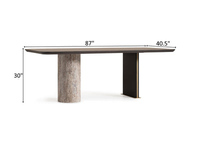 Marmo 87" Wide Dining Table